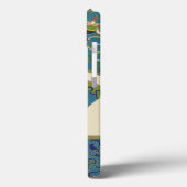 Blauwe oosterse Design met glimlende gezichten Case-Mate iPhone Case (Achterkant / Links)