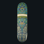 Blauwe oosterse Design met glimlende gezichten Persoonlijk Skateboard<br><div class="desc">Dit prachtige stuk is gemaakt door magnifieke blauwe design in de richting van een oosterse kleur en bloemen. Het glimlachen van gezichten komt uit met de design. Koop vandaag nog een kopie!</div>