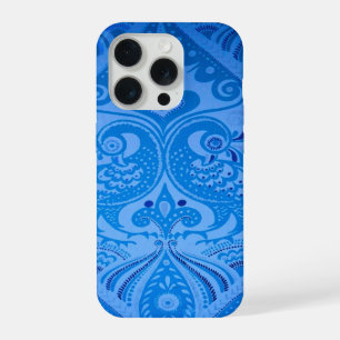 Blauwe Oosterse Pauw Vogels iPhone 15 Pro Case