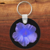 Blauwe Oostindische Kers Bloem Sleutelhanger (Voorkant)