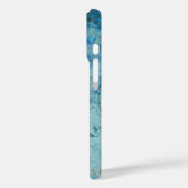 Blauwe opaal Abstract Case-Mate iPhone Case (Achterkant / Links)
