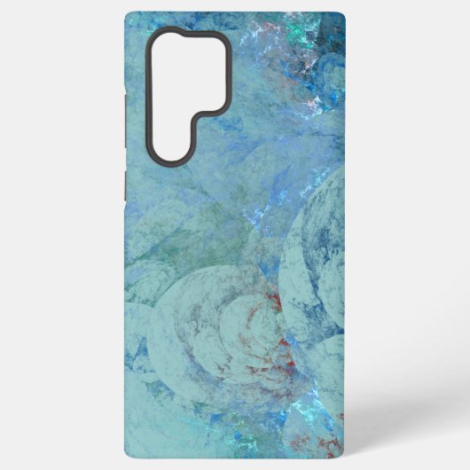 Blauwe opaal Abstract Samsung Galaxy Hoesje (Achterkant)