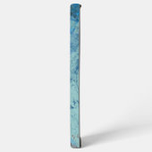 Blauwe opaal Abstract Samsung Galaxy Hoesje (Linkerkant)