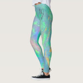 Blauwe opaal hart Leggings (Links)