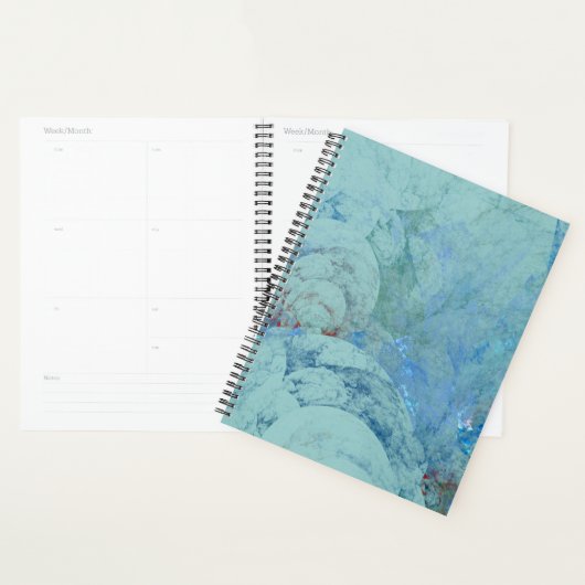 Blauwe Opal Abstracte Planner (Display)