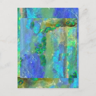Blauwe Opal Oktober Birthstone door Sharles Briefkaart