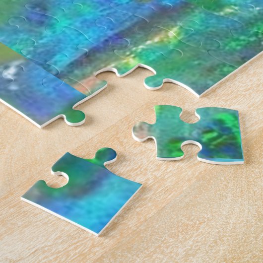 Blauwe Opal Oktober Birthstone door Sharles Legpuzzel (Zijkant)