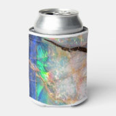 Blauwe Opal Print Blikjeskoeler (Blikje Voorkant)
