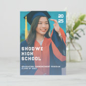 Blauwe openbaring Een modern Afstuderen Programma (Staand voorkant)