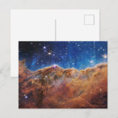 Blauwe/Oranje Carina Nebula | JWST Briefkaart (Voorkant / Achterkant)