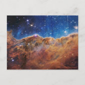 Blauwe/Oranje Carina Nebula | JWST Briefkaart (Voorkant)