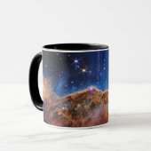 Blauwe/Oranje Carina Nebula | JWST Mok (Voorkant links)