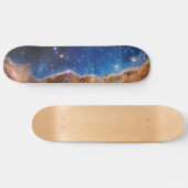 Blauwe/Oranje Carina Nebula | JWST Persoonlijk Skateboard (Horizontaal)