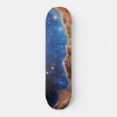 Blauwe/Oranje Carina Nebula | JWST Persoonlijk Skateboard (Voorkant)