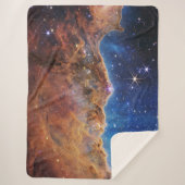 Blauwe/Oranje Carina Nebula | JWST Sherpa Deken (Voorkant)