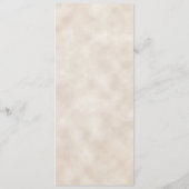 Blauwe Oranje Floral Herfst najaar bruiloft Menu (Achterkant)