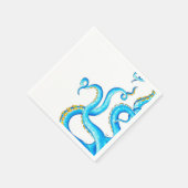 Blauwe Oranje tentakelinkt Servet (Hoek)