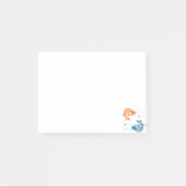 Blauwe Oranje zomer Japanse koi vis Post-it® Notes (Voorkant)
