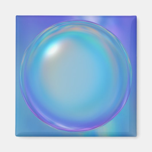Blauwe Orb-magneet Magneet (Voorkant)