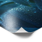 Blauwe Orchidee Bloemen Foto Afdruk (Hoek)