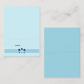 Blauwe Orchidee Gevouwen Plaats Kaarten Plaatskaartje (Voorkant / Achterkant)