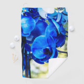 Blauwe orchidee golfhanddoek (Insitu)