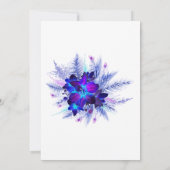 Blauwe Orchidee Huwelijkspakket Kaart (Achterkant)