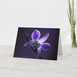 Blauwe Orchidee Kaart