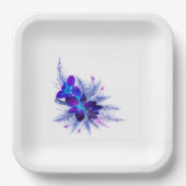 Blauwe Orchidee Papieren Bord (Voorkant)