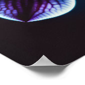 Blauwe orchidee poster (Hoek)