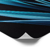 Blauwe orchidee poster (Hoek)