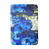 Blauwe orchideeën badmat (Voorkant Verticaal)