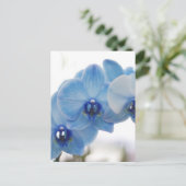 Blauwe orchideeën briefkaart (Staand voorkant)