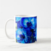 Blauwe orchideeën koffiemok (Links)