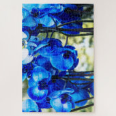 Blauwe orchideeën legpuzzel (Verticaal)