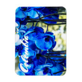 Blauwe orchideeën magneet (Verticaal)