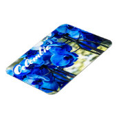 Blauwe orchideeën magneet (Linkerzijde)