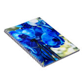 Blauwe orchideeën notitieboek (Rechterzijde)