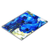 Blauwe orchideeën notitieboek (Linkerzijde)