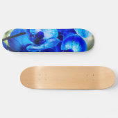 Blauwe orchideeën persoonlijk skateboard (Horizontaal)