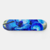 Blauwe orchideeën persoonlijk skateboard (Horizontaal)