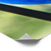 Blauwe orchideeën poster (Hoek)