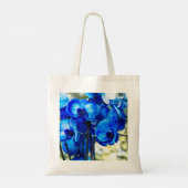Blauwe orchideeën tote bag (Achterkant)