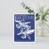 "Blauwe orchideeën" van Hoagy Carmichael Briefkaart (Staand voorkant)