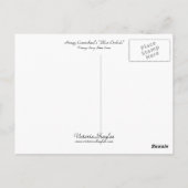 "Blauwe orchideeën" van Hoagy Carmichael Briefkaart (Achterkant)