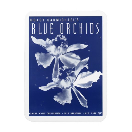 "Blauwe orchideeën" van Hoagy Carmichael Magneet (Verticaal)