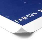 "Blauwe orchideeën" van Hoagy Carmichael Poster (Hoek)