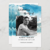 Blauwe Orde van Levensduur Celebratieprogramma Programmakaart (Voorkant / Achterkant)