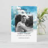 Blauwe Orde van Levensduur Celebratieprogramma Programmakaart (Staand voorkant)