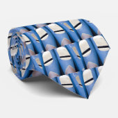 Blauwe orgaanbuizen stropdas (Opgerold)